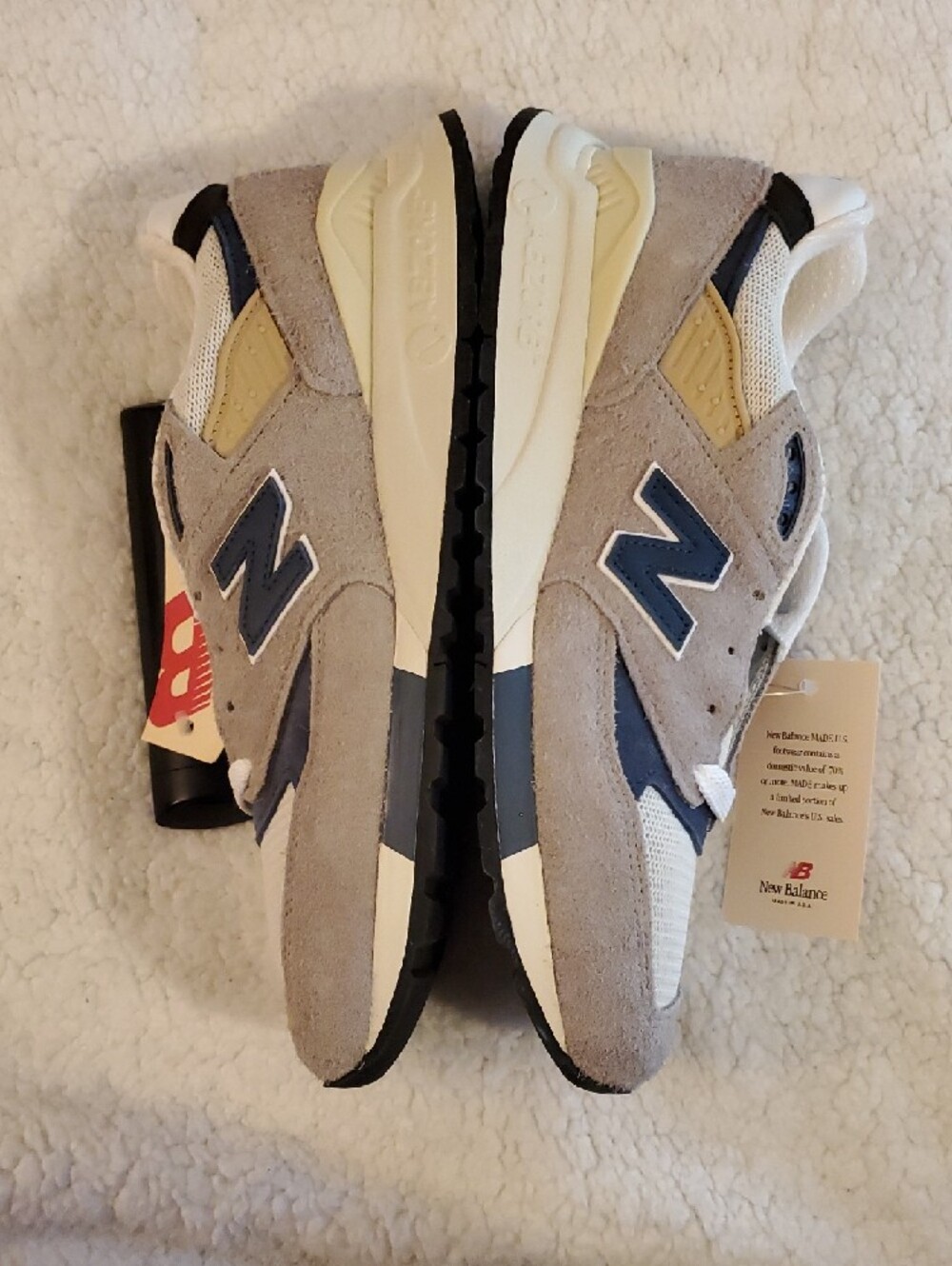 NWB/NWT-New Balance MEN'S 2023 Grey Day 998-SZ 10.5-Marblehead w/Vintage Indigo - Picture 8 of 10